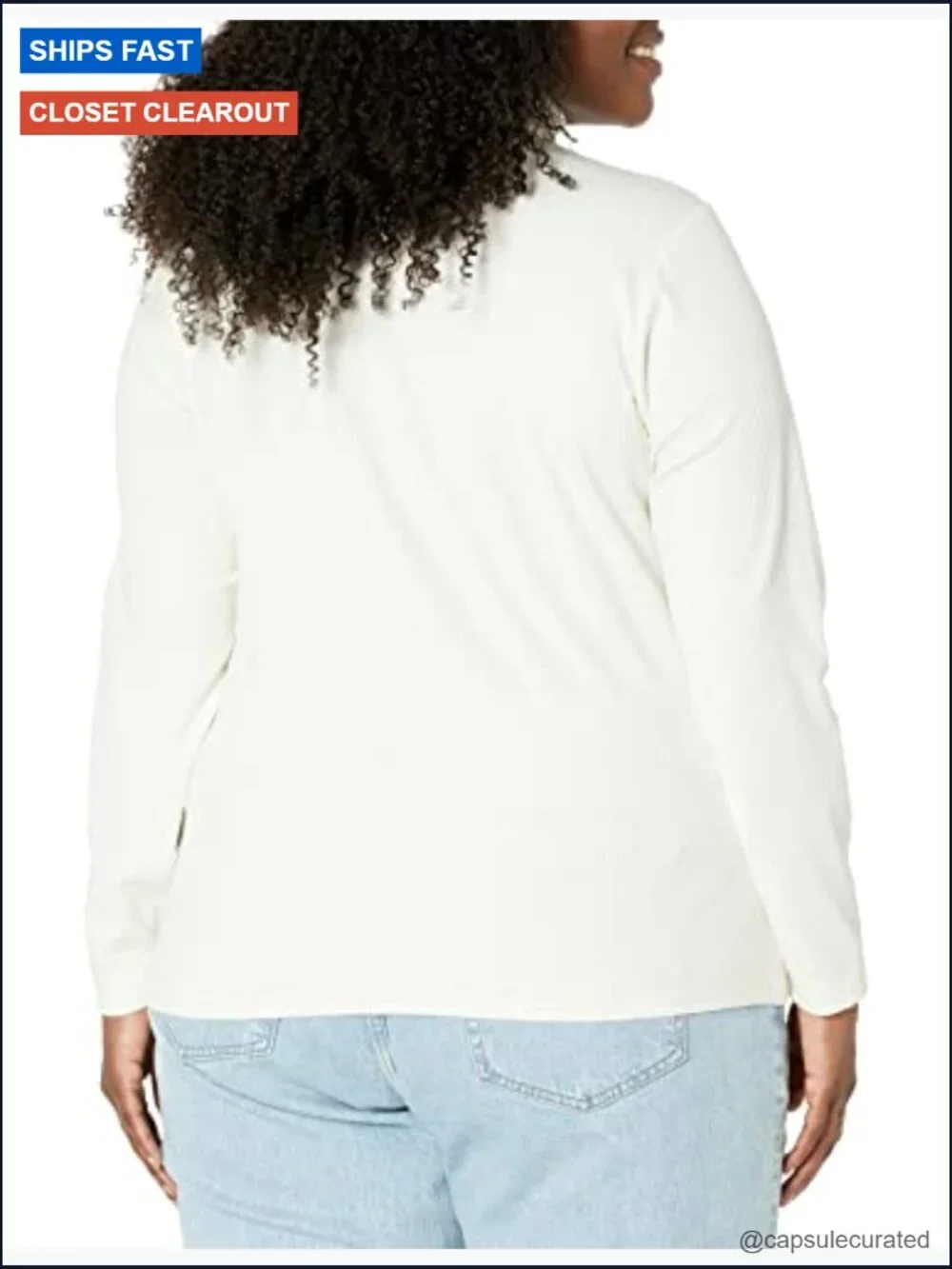 Slim-Fit Stretchy Layering Long Sleeve Knit Rib Turtleneck Top Pack of 2